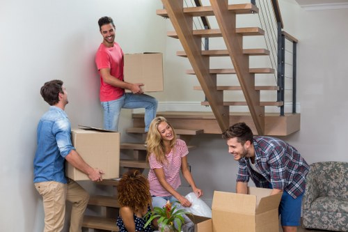 Public liability insurance concept for a professional van moving service in Kennington
