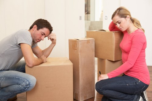 Unpacking boxes into a Kennington property after relocation