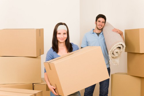 Packing and labelling materials for a professional office move in Kennington