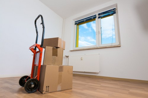 Moving van outside a Kennington residential property