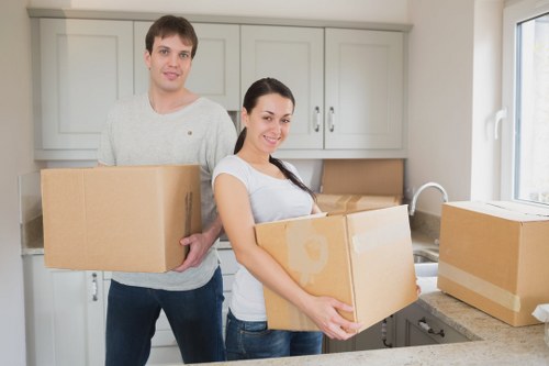 Commercial removals preparation for an office move near Kennington