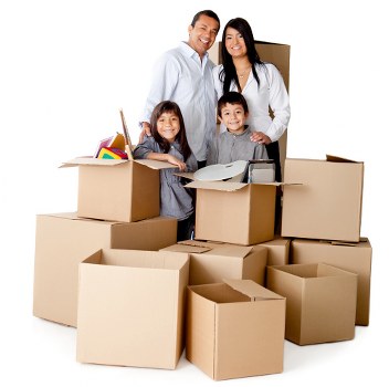 House movers navigating access challenges in a Kennington property